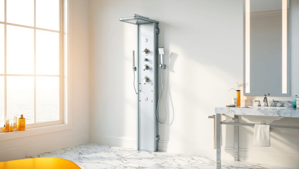 Colonne de douche design : un détail qui change tout!