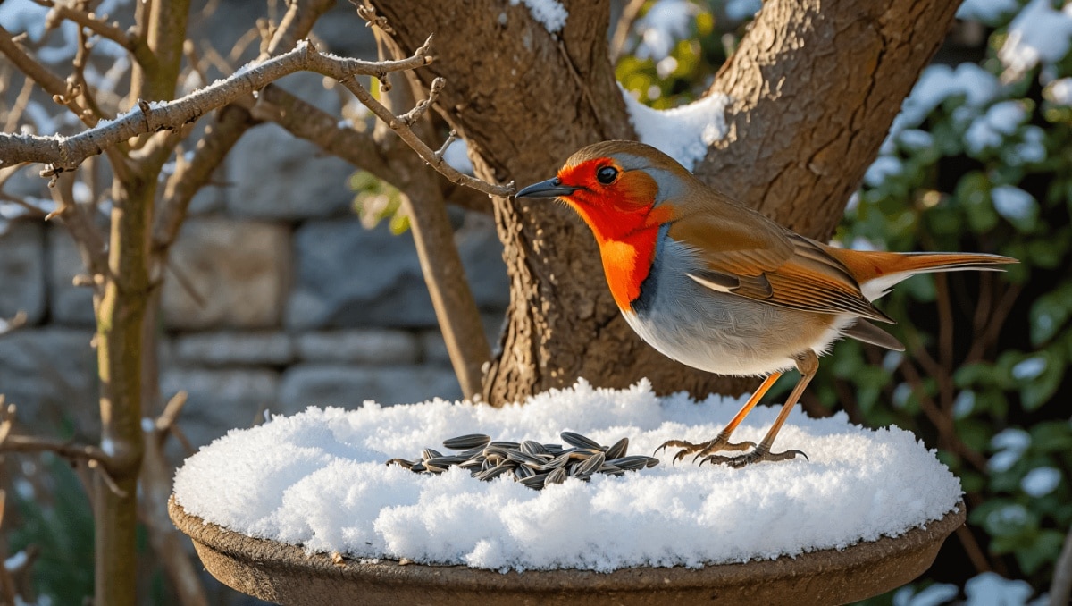 Rouge-gorge: faites-le venir dans votre jardin