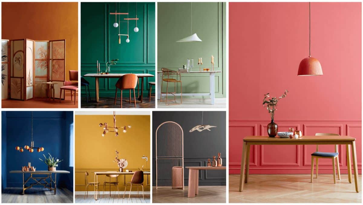 Top 7 des couleurs salle à manger les plus tendance